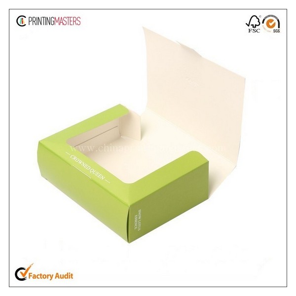 Paper Gift Box With Ribbon Handle 