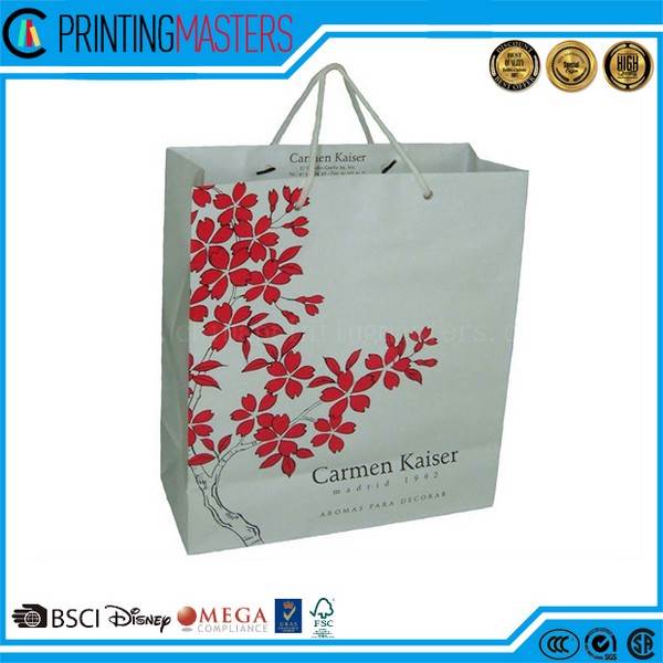 Faddish Promotional Kraft Paper Bag With Logo For Packing 