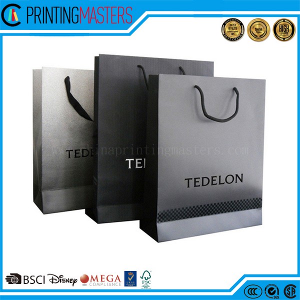 Shopping Paper Bags With Cotton Handles 