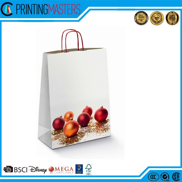 High Quality Shopping Luxury Brown Coated Paper Bag 