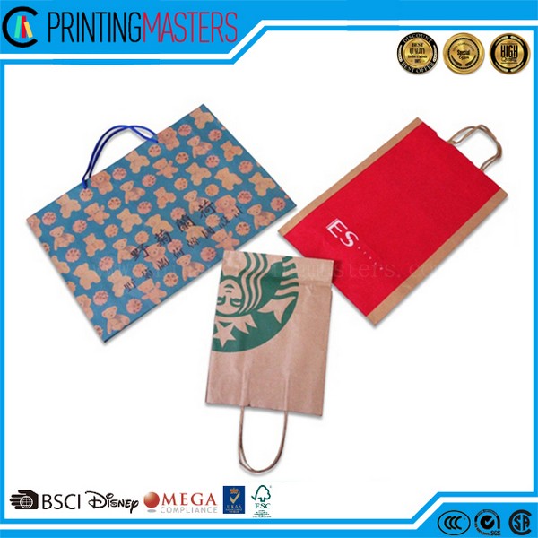 Luxury Paper Shopping Bag With Hot Stamping Logo