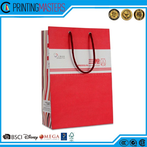 Luxury Fashion Brand White Shopping Paper Bag 