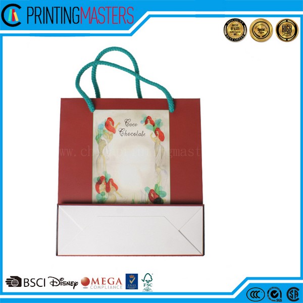 2017 ShinRong Printing Factory Newest Design Kraft Paper Bags 