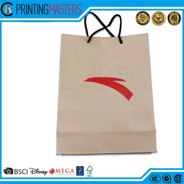 Colorful Paper Gift Bag With Ribbon Handle