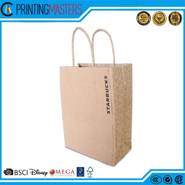 Luxury Paper Shopping Bag With Hot Stamping Logo