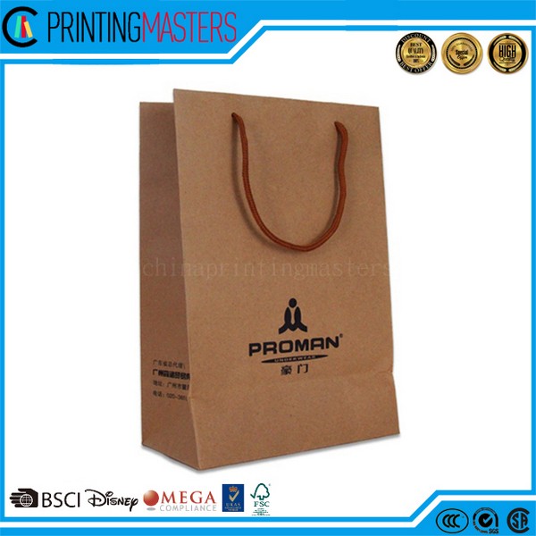 210g Art Paper Bag With Pink Printing