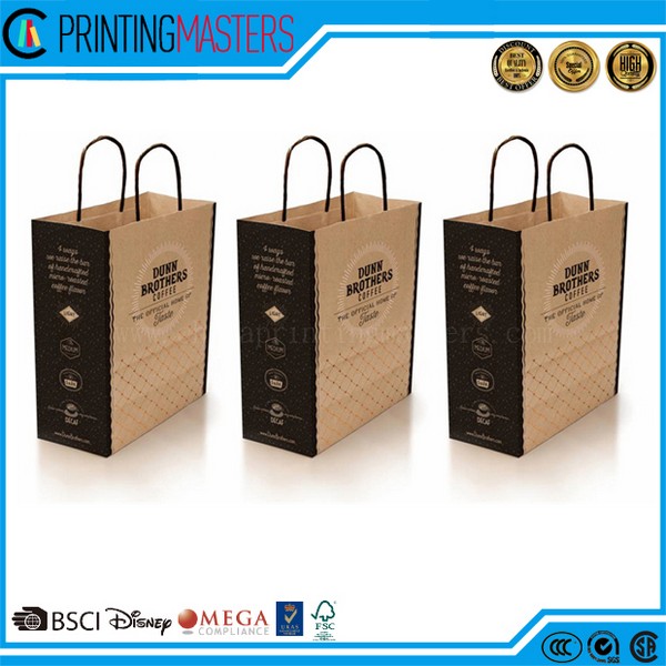 Zebra-Stripe Matte Finish Paper Shopping Bag