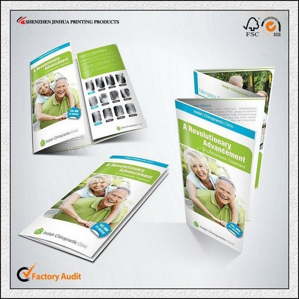 Low Price Printing Three Folded Brochure Design