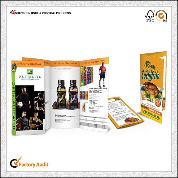 Promotional Brochure Sample Printing Services For Company