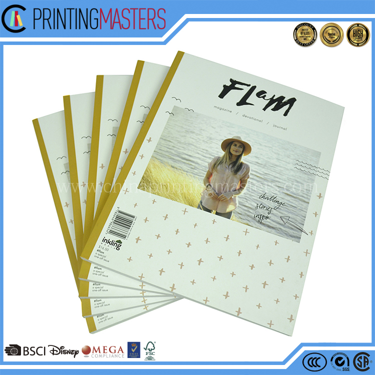 High Quality paperback perfect bound offset printing Magazine