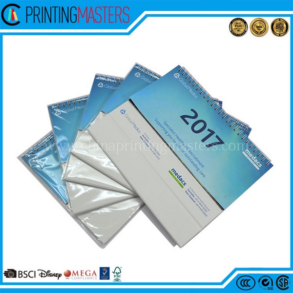 Professional Printing Factory Spiral Bound Calendar Printing