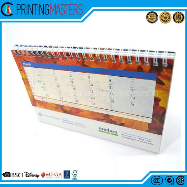Fast Delivery 2017 Calendar Printing From Guangdong China