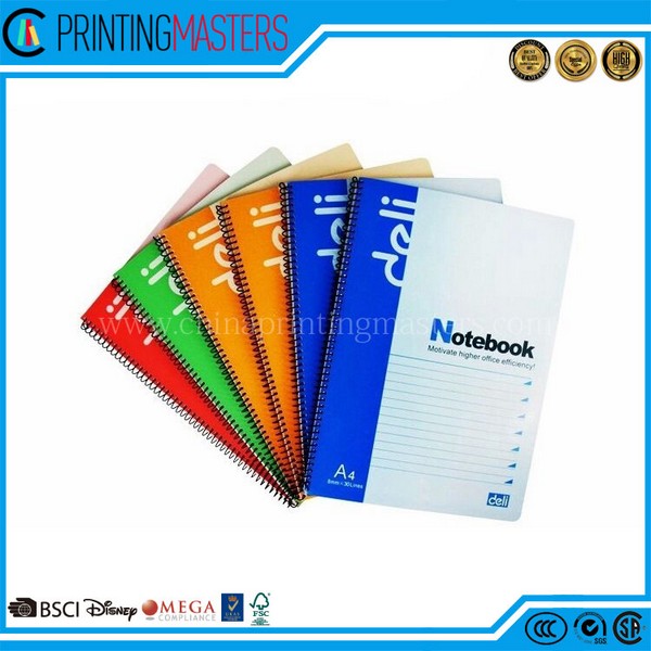 High Quality Professional Spiral Softcover Notebook Printing