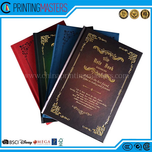 2017 High Quality Hard Cover Note Books Printing