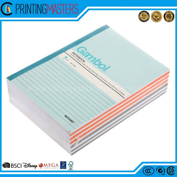 China Printing Personalized Cheap Soft Cover Notebook