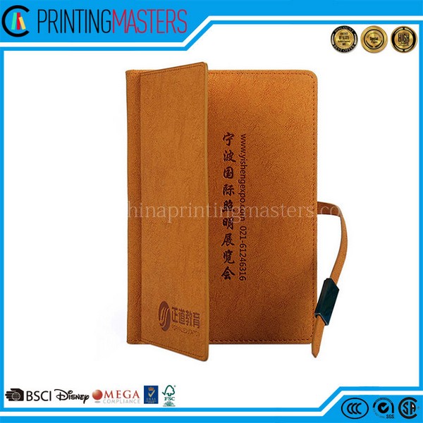 High Quality Custom Recycled Pu Leather Notebook Printing