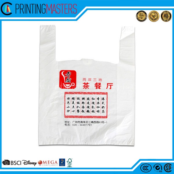 Heavy Duty Eco Friendly Custom Logo Plastic Bag