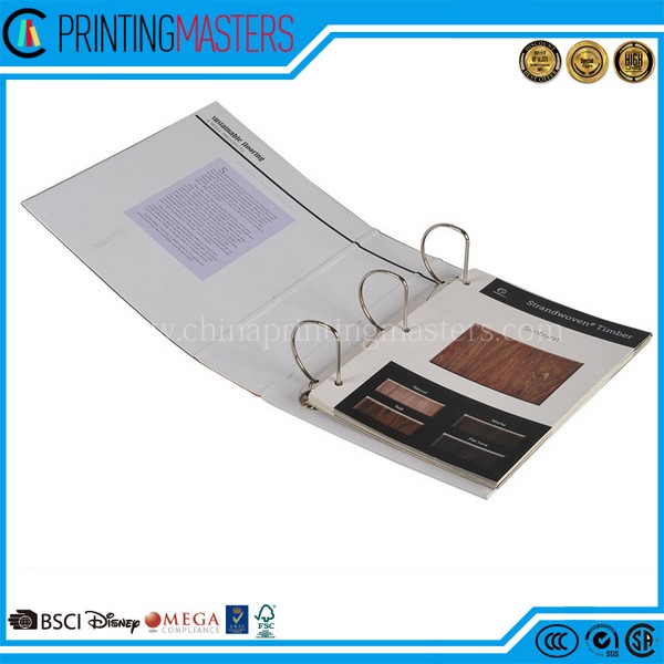 A4 Cardboard Metal Ring Binder 3 Ring File Folder