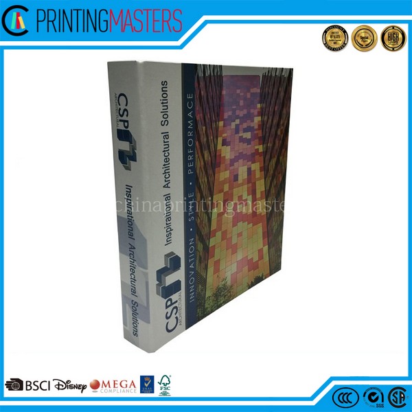 China Custom Printing Cardboard Paper Ring File Folder
