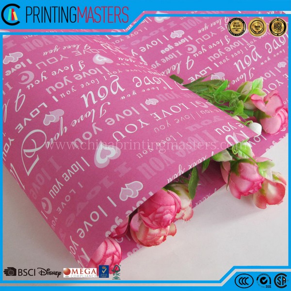 Custom High Quality Completely Gift Wrapping Crepe Paper