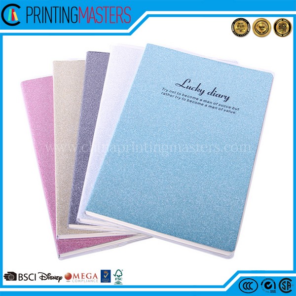 Customized Round Corner Paper Cardboard Cover Notebook