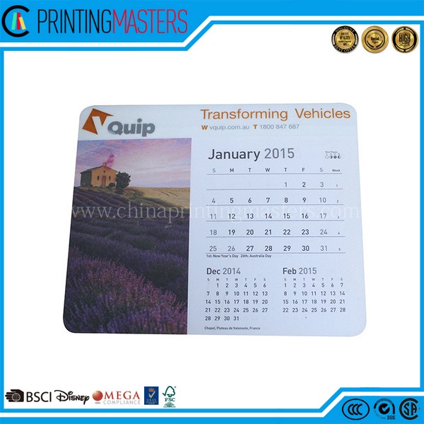 High Quality Round Corner Board Calendar Printing China