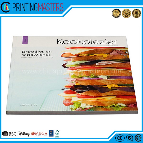 Customize Full Color Cooking Book Printing