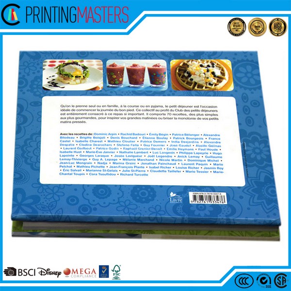 Colorful High Quality Hardcover Cook Book Printing