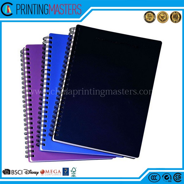 PP Cover Plain Spiral Notebook Printing Cheap Bulk