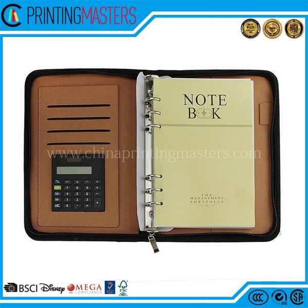 PU Cover A5 Notebook Spiral Bound With High Quality