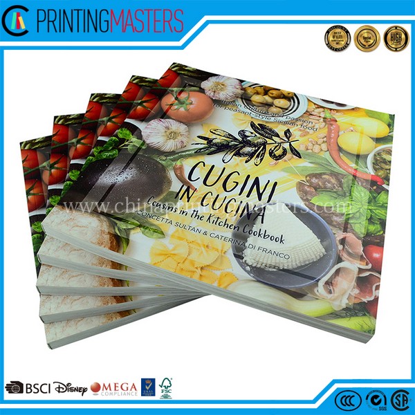 Customized UV Spot Offset Printed Cook Book Printing